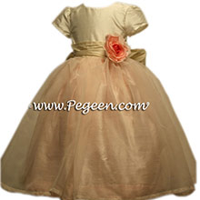 Blush pink and ivory Custom flower girl Dresses