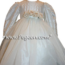 long sleeve tulle flower girl dresses