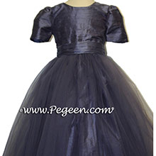 Bill Levkoff eurolilac tulle flower girl dresses