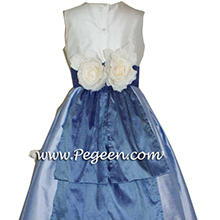 WISTERIA PURPLE AND HYDRANGEA BLUE Flower Girl Dresses