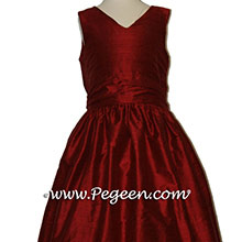CRANBERRY (GARNET RED) flower girl dresses