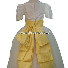 lemonade and New ivory silk Tulle Custom Flower Girl Dresses by Pegeen