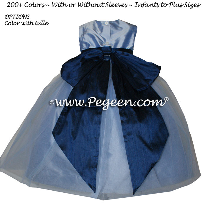 Flower Girl Dresses Wisteria (light blueish purple) Silk Style 394 | Pegeen