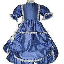 Blueberry Victorian Style Flower Girl Dress used for the Nutcracker Party Scene