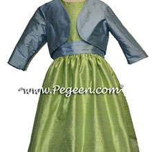 sprite and french blue bolero jacket for flower girl dresses