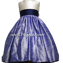 Lilac and grape flower girl dresses