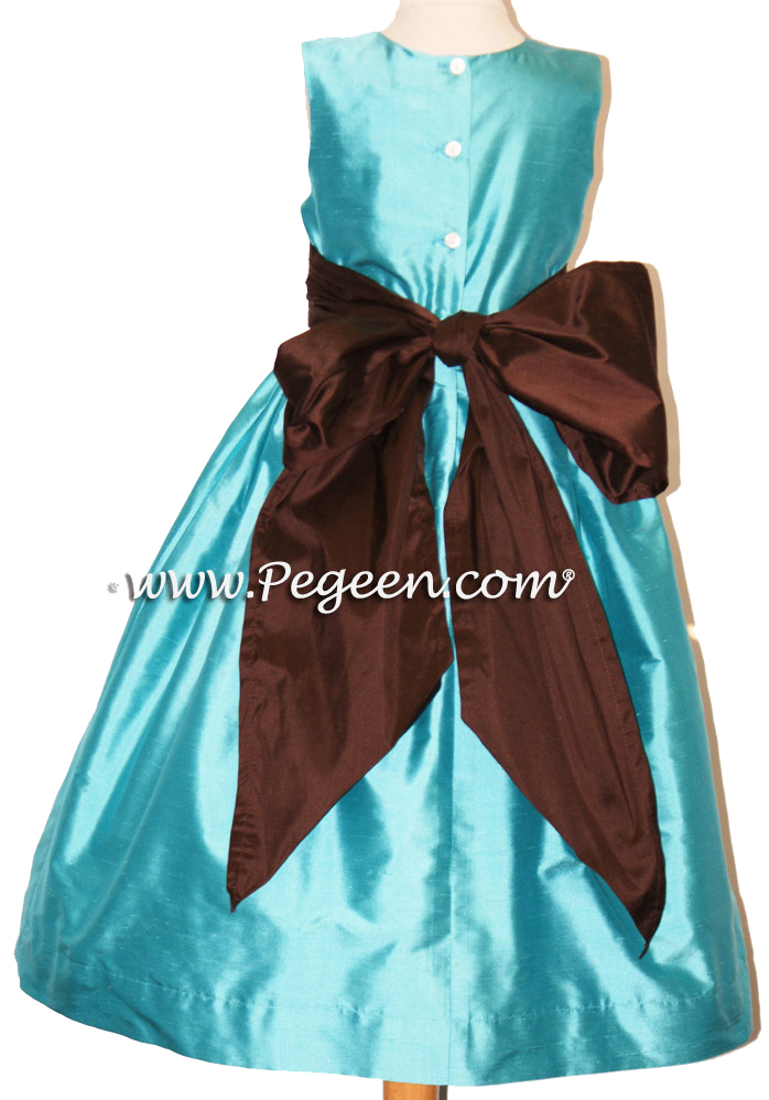 Semi-Sweet and Tahiti Silk & Organza flower girl dress