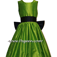 KEYLIME AND NAVY JUNIOR BRIDESMAIDS DRESSES
