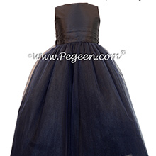 Flower Girl Dresses with layers and layers of tulle in Black - Pegeen Couture Style 402