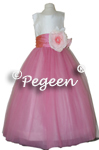 Baby Pink and gumdrop flower girl dresses with tulle