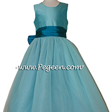 tiffany and mosaic tulle flower girl dresses