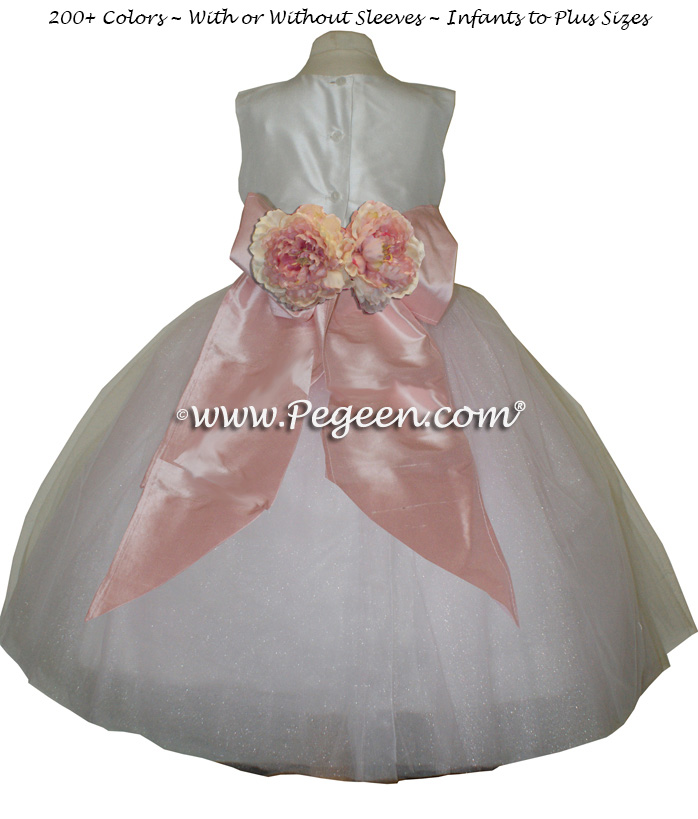 ballerina style FLOWER GIRL DRESSES with layers and layers of tulle