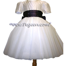 ballerina style flower girl dress with layers and layers of tulle