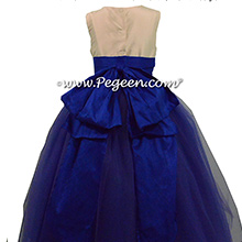 Sapphire and royal purple tulle flwoer girl dresses