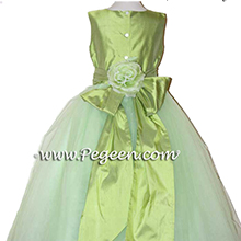 SPRITE GREEN TULLE CUSTOM Flower Girl Dresses 