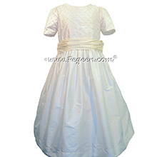 Antique White and Bisque First Communion Dress Style 409