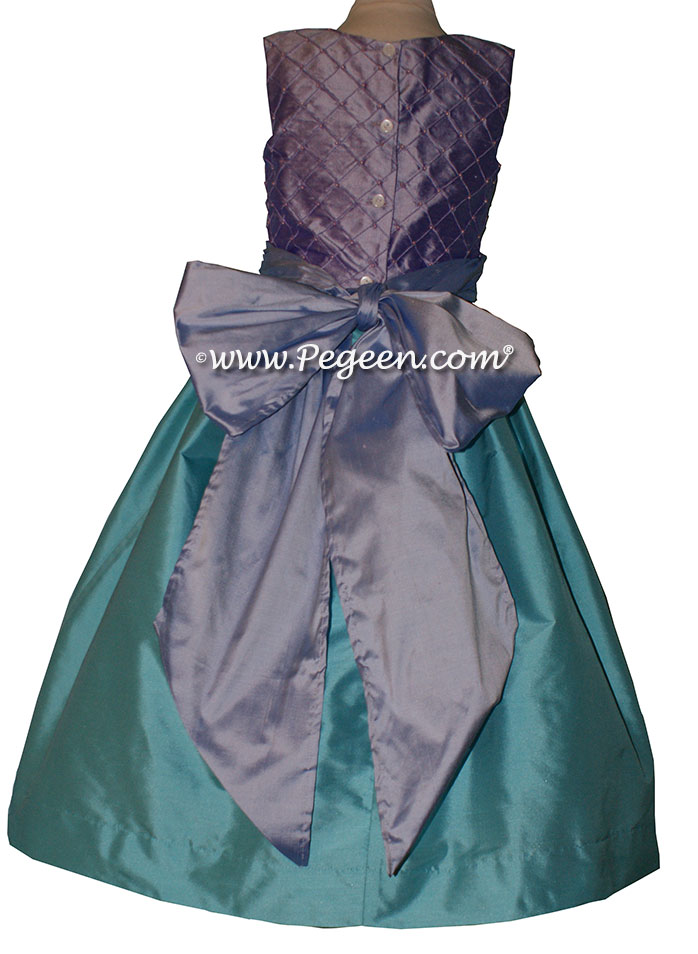 Flower girl dresses Bahama Breeze and Lavender Style 409 | Pegeen