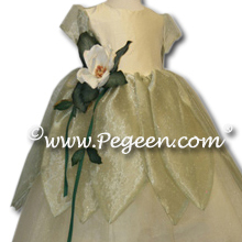 BABY CHICK FROG PRINCESS ballerina style Flower Girl Dresses with layers and layers of tulle by Pegeen