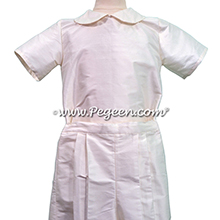 Style 286 Boys Ring Bearer Suit in Antique White with Short Sleeves