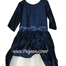 blue Custom Tulle BAT MITZVAH DRESS OR flower girl dresses by PEGEEN