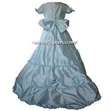Baby Blue  Flower Girl Dresses Style 690