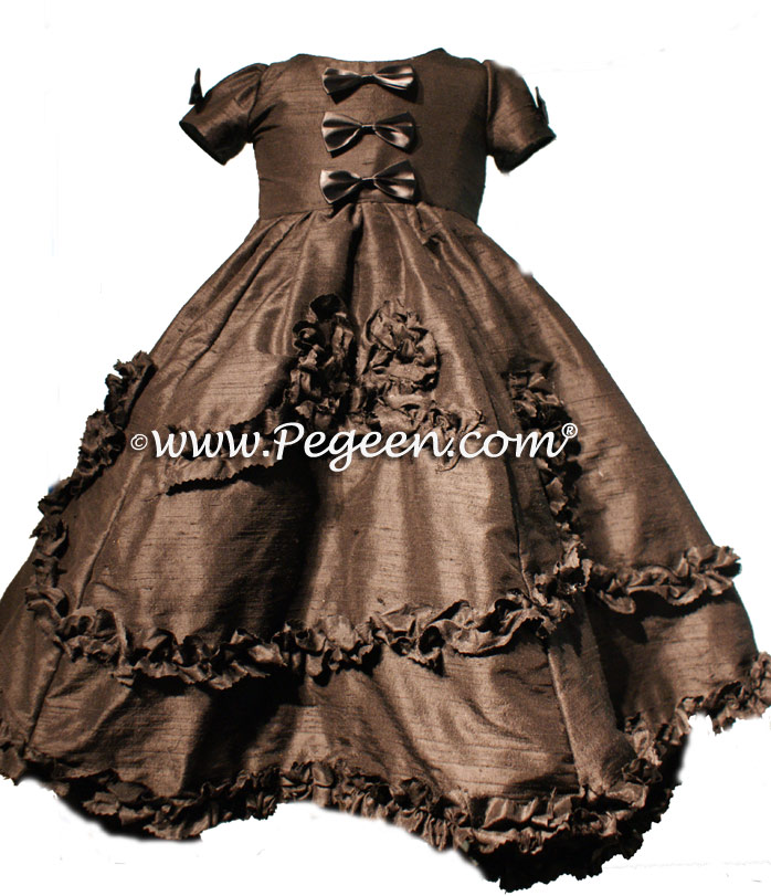 Black  Flower Girl Dresses Style 690