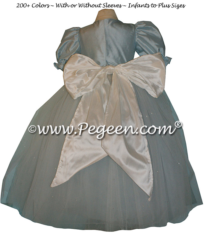 Baby Blue silk dress for a Nutcracker Performance Style 702 by Pegeen