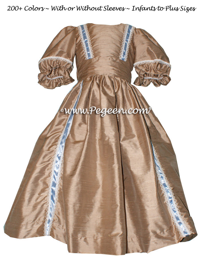 NUTCRACKER PARTY DRESS in Antiqua Taupe - Pegeen Style 760