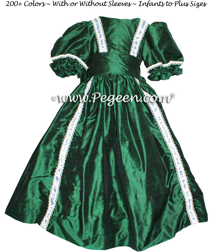 Forest Green - Nutcracker Party Scene Dress Style 760 by Pegeen