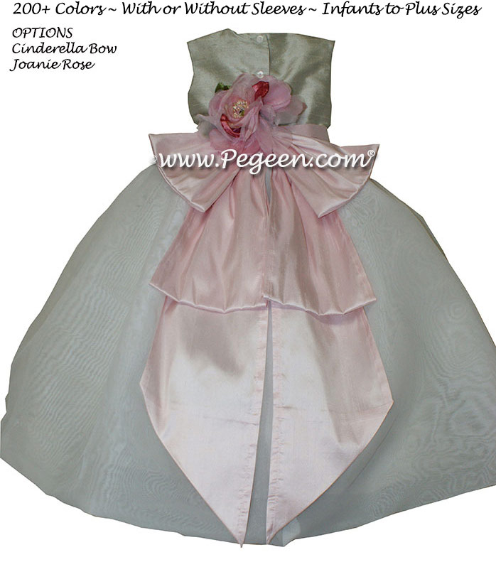 Infant Flower Girl Dress in Petal Pink, Morning Gray Style 326 | Pegeen