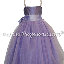 Lilac and Periwinkle ballerina style with Pegeen Signature Bustle with tulle
