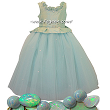 Opal Silk with Rhinestones - Our Opal Fairy Flower Girl Dresses Style 903
