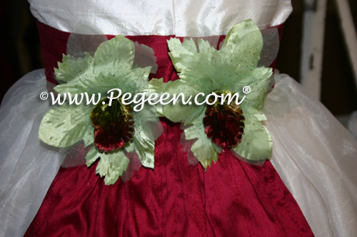 Customizing flowers on your Flower Girl Dress