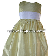 Yellow flower girl dresses