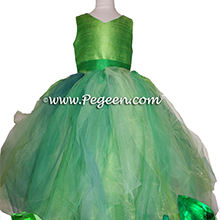 Tinkerbell glitter tulle fairy flower girl dress