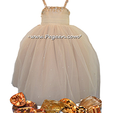 Topaz Silk with Crystals - Our Topaz Fairy Flower Girl Dresses Style 904