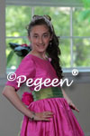 Bat Mitzvah Dress in Hot Pink and Lime Green