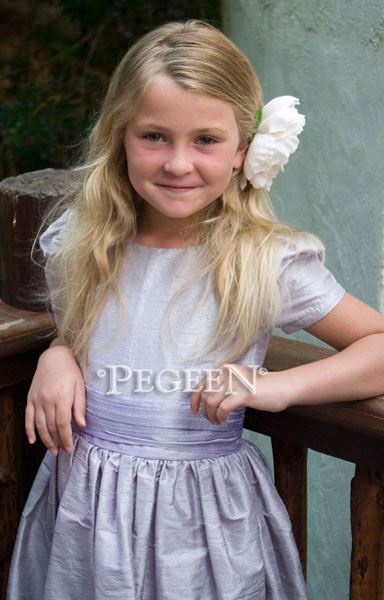 Lilac and Platinum Ring Bearer Suit and flower girl dresses