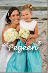 Flower Girl Dress in Tiffany and Black