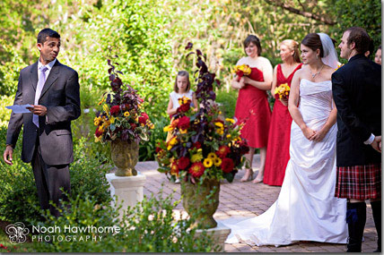 Mustard Yellow and Cranberry Red Silk flower girl dresses