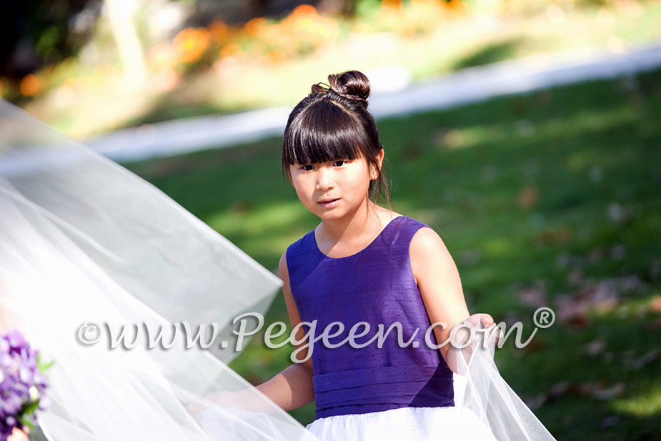 Periwinkle flower girl dress best sale