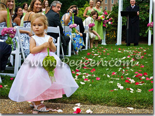 Pink toddler flower girl dresses flower girl dresses Couture Style 326