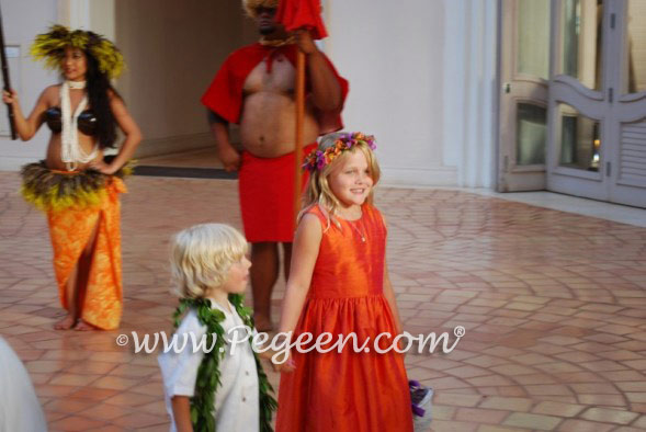 Mango flower girl dresses by Pegeen