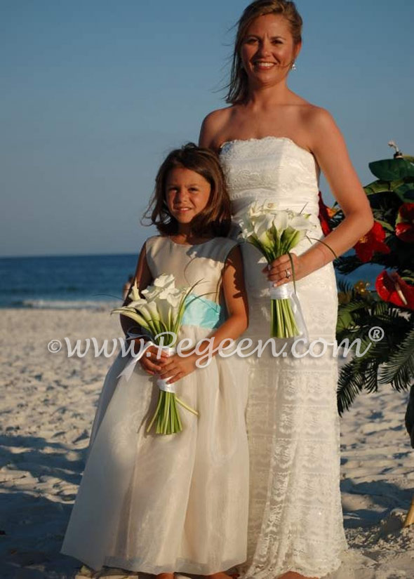 Beach flower girl dress