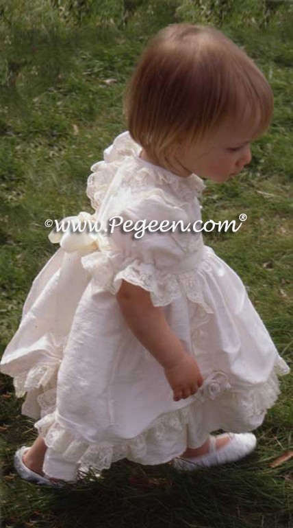 Victorian Style Custom Flower Girl Dress for Infants and Older Children and Nutcracker Party Scene