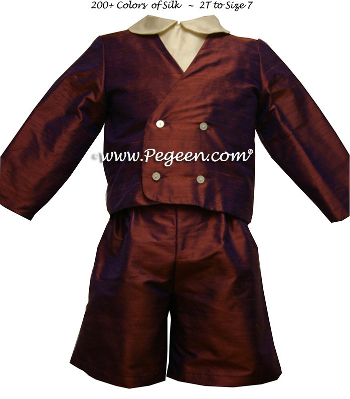 Ring Bearer Suit in Raisin (cooper) Style 212 Boys | Pegeen