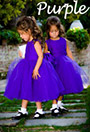 Purple Flower Girl Dresses