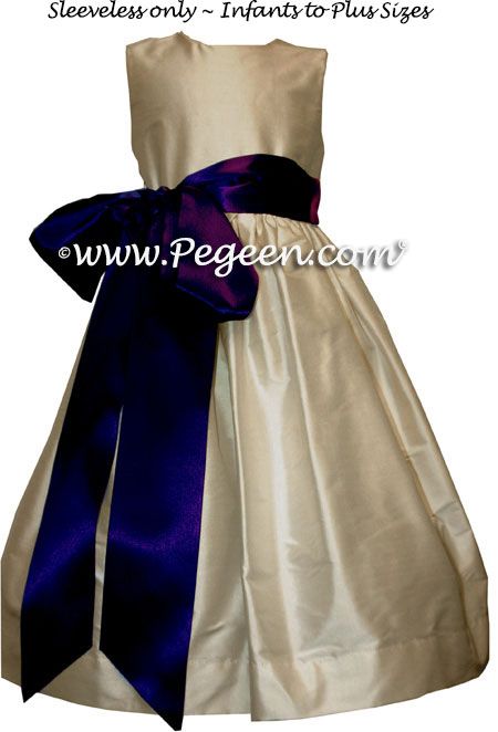 Flower Girl Dress Style 300 - shown in bisque