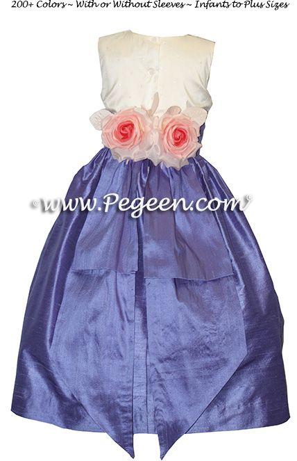 Flower Girl Dress Style 355 shown in Violet - one of 200+ colors