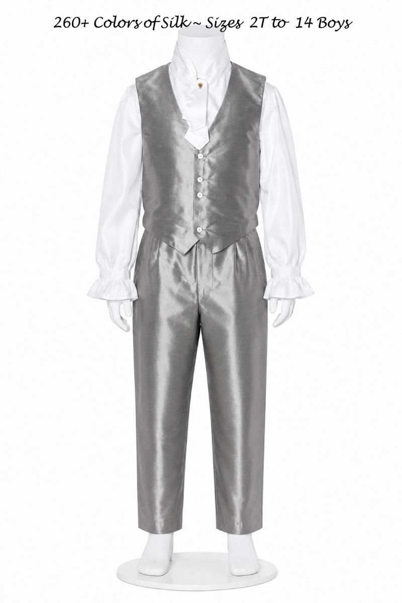 Boys Style 592 - Boys Page Boy Suit with Pant, Vest & Fancy Shirt